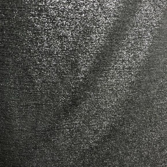 WHBM black silver metallic drape neck knit top size Small NWT - Picture 4 of 11